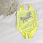 Unicorn children swimwear for girls one piece children swimsuits girls swimsuit kids bathing suit 3-8 years sliver Sequins 22